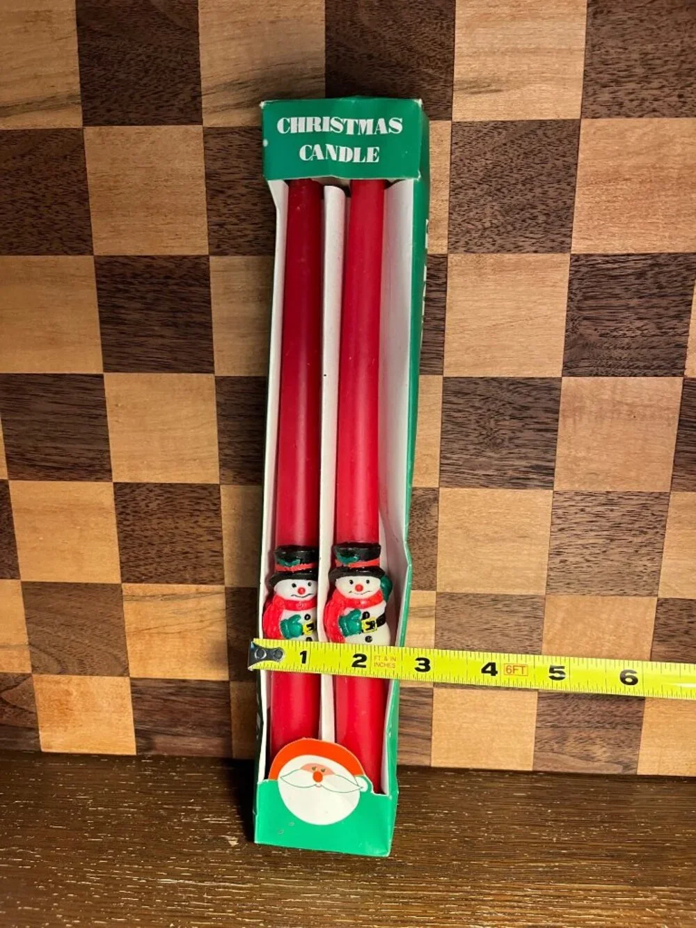 Snowman Taper Christmas Candles A613